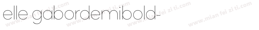 elle gabordemibold字体转换
